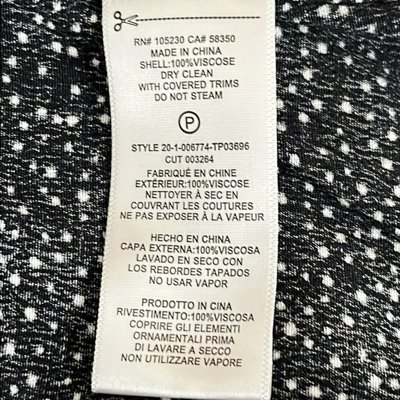 Equipment Femme Viscose Long Sleeve Button Front Galaxy Dot Blouse - Size Medium - Picture 6 of 6